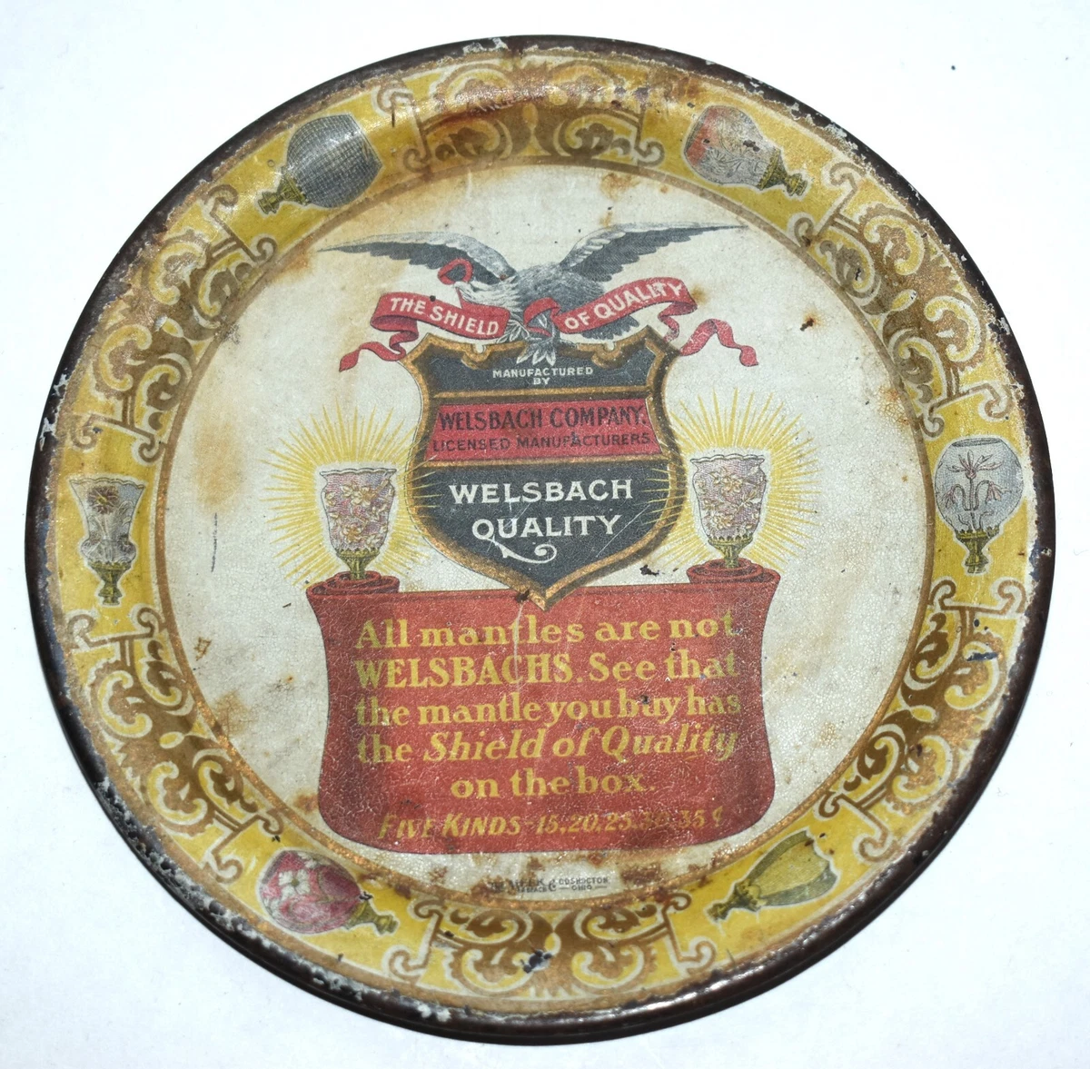 Welsbach gas light outlet