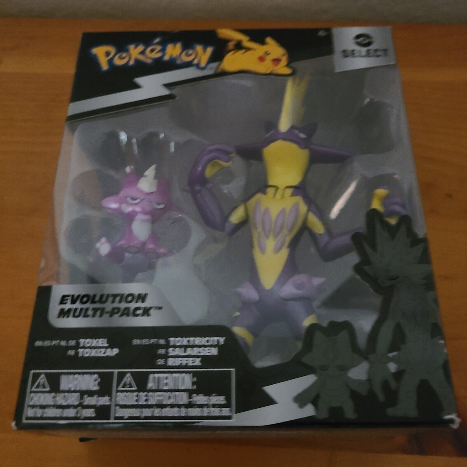 Boneco Pokemon Toxel E Toxizap Evolução Multipack Sunny