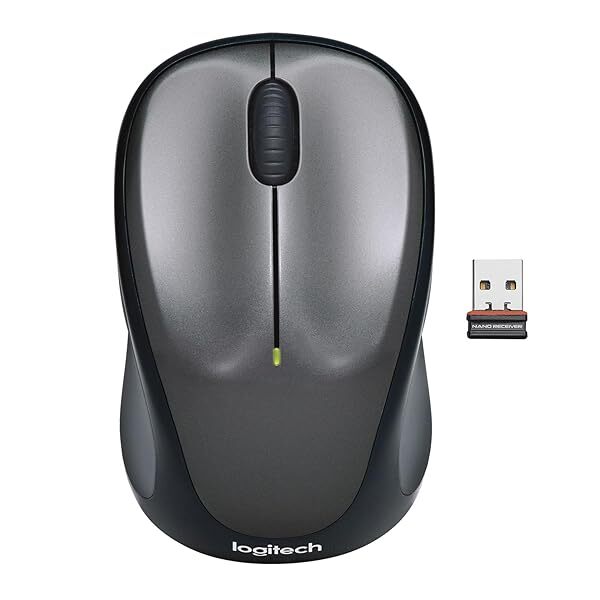 Logitech M235 Wireless Mouse, 2.4 GHz with USB Unifying Receiver, 1000 DPI GREY