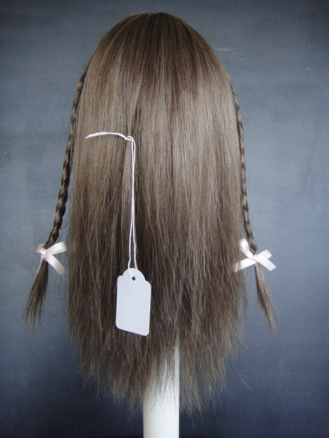 Puppenperücke 100% Echthaar Größe 5 - 25,5 Cm - Doll Wig 10,1