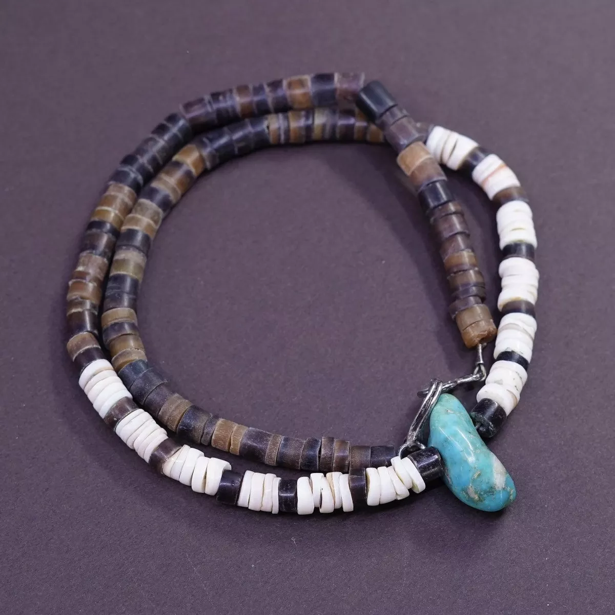 Coral heishi necklace online