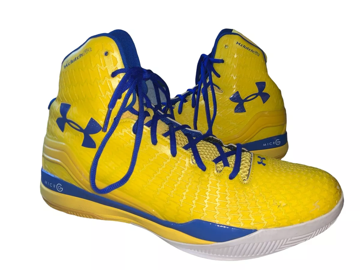 Under Clutchfit Drive Curry 2014 Men Sz 15 Yellow Blue White 1259065-790 | eBay