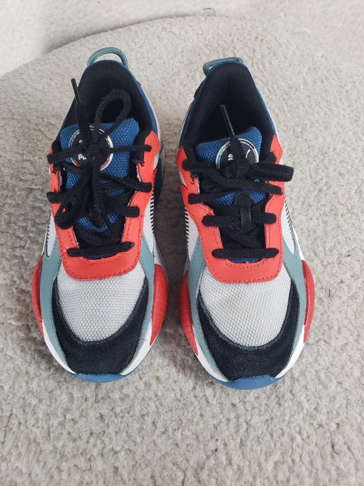 Zapatillas deportivas Puma RS-X Running System para niño 1.5C azul colorblock tela Foto 3 de 4