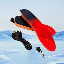 Winter Electric Heated Shoe Insoles Sock Pads Foot Warmer Feet USB Rechargeable