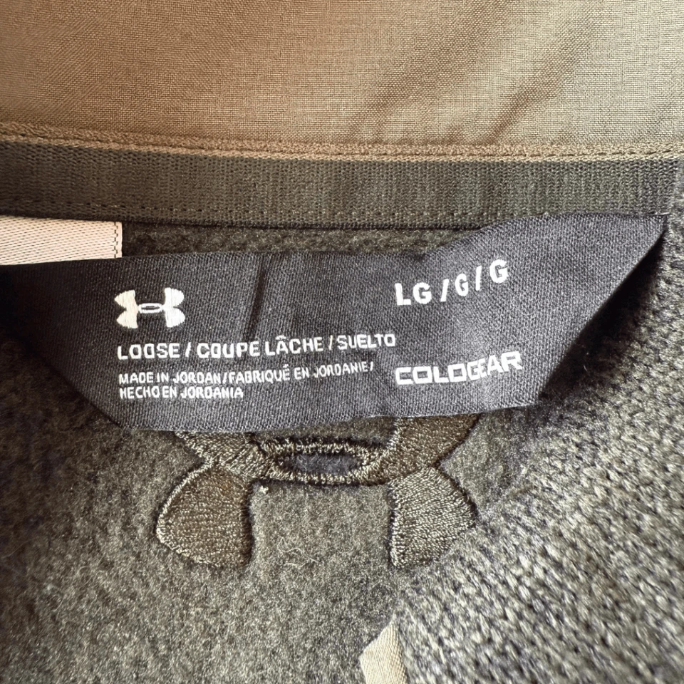 Suéter Suéter Under Armour Para Hombre UA Specialist Henley 2.0 Verde Grande Foto 3 de 4