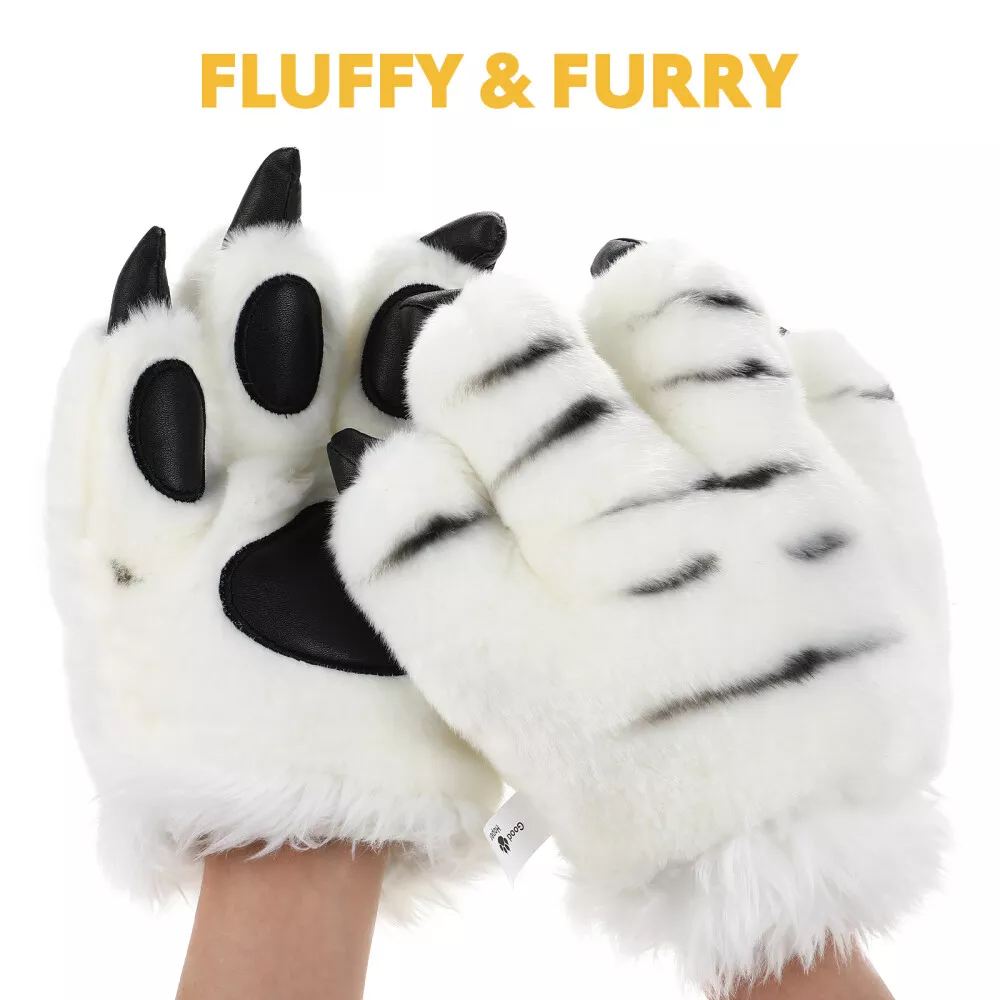 Furry gloves paws online
