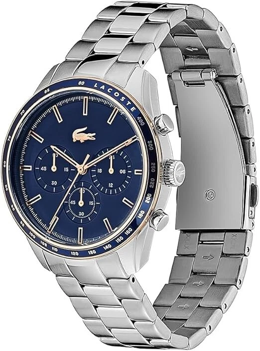 Lacoste Boston Stainless Steel Blue Dial Men's Chrono Watch (2011081) - image 2 of 4
