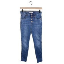 Madewell 10" High Rise Skinny Button Fly Denim Jeans Women's Size 25