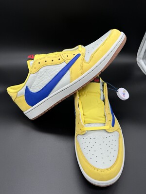 Nike Air Jordan 1 Travis Scott Low OG SP EU 46 US 12 Canary Yellow DZ4137-700