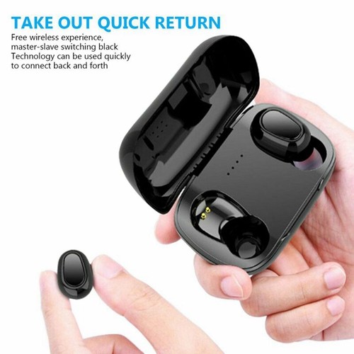 Auriculares inalámbricos Bluetooth 5.0 TWS mini auriculares estéreo IPX5 - Imagen 8 de 11