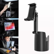 2 in1 360° Universal Car Cup Holder Cradle for Cell Phone Drink Organizer Mount