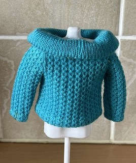 Vintage Barbie Doll #1671 Sporting Casuals Blue Jumper/Sweater 1966
