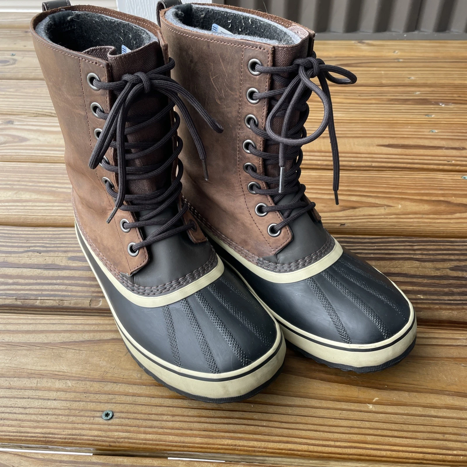 Sorel Mens 1964 Ltr WP Winter Boots Sz 11 Waterproof Leather 1855161256