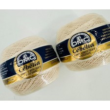 DMC Cebelia Crochet 167G 100 Mercerized Cotton Size 20 Ecru T 2 Balls