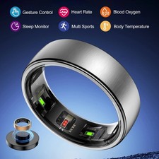 Premium Smart Ring with Charging Case Men Women Health Heart Rate Sleep Monitor