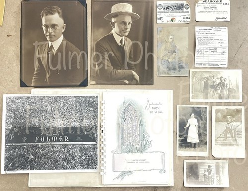 A Seaboard Railroad Conductor Cards Photos & Postcards from 1950-1960s Rare Lot