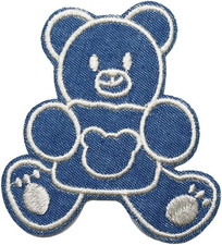 1 X Cartoon Bear Embroidery Self Adhesive Patch Badge Clothing Accessory Fabric