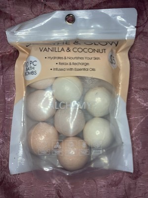 soothe and glow vanilla and coconut bath bombs
