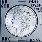 1921 BU GEM MORGAN SILVER DOLLAR UNC MS+++ U.S. MINT RARE COIN 8516