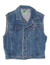 FLASH Boys Denim Gilet 15-16 Years Blue Cotton AR16