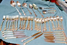 Oneida Affection Silverplate Flatware - Service for 8 + Serving Pieces