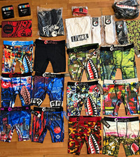 Ethika Brothers Bundle 6 md and 6 large staple briefs, 3 shirt accessories MX1