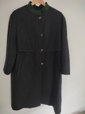 Herren Trachtenmantel 42 ,Schwarz 90% Schurwolle , Bayern Wintermantel, Neue.