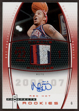 2006-07 Fleer Basketball Hot Prospects Marcus Williams Red Hot /50 #78 RC Auto