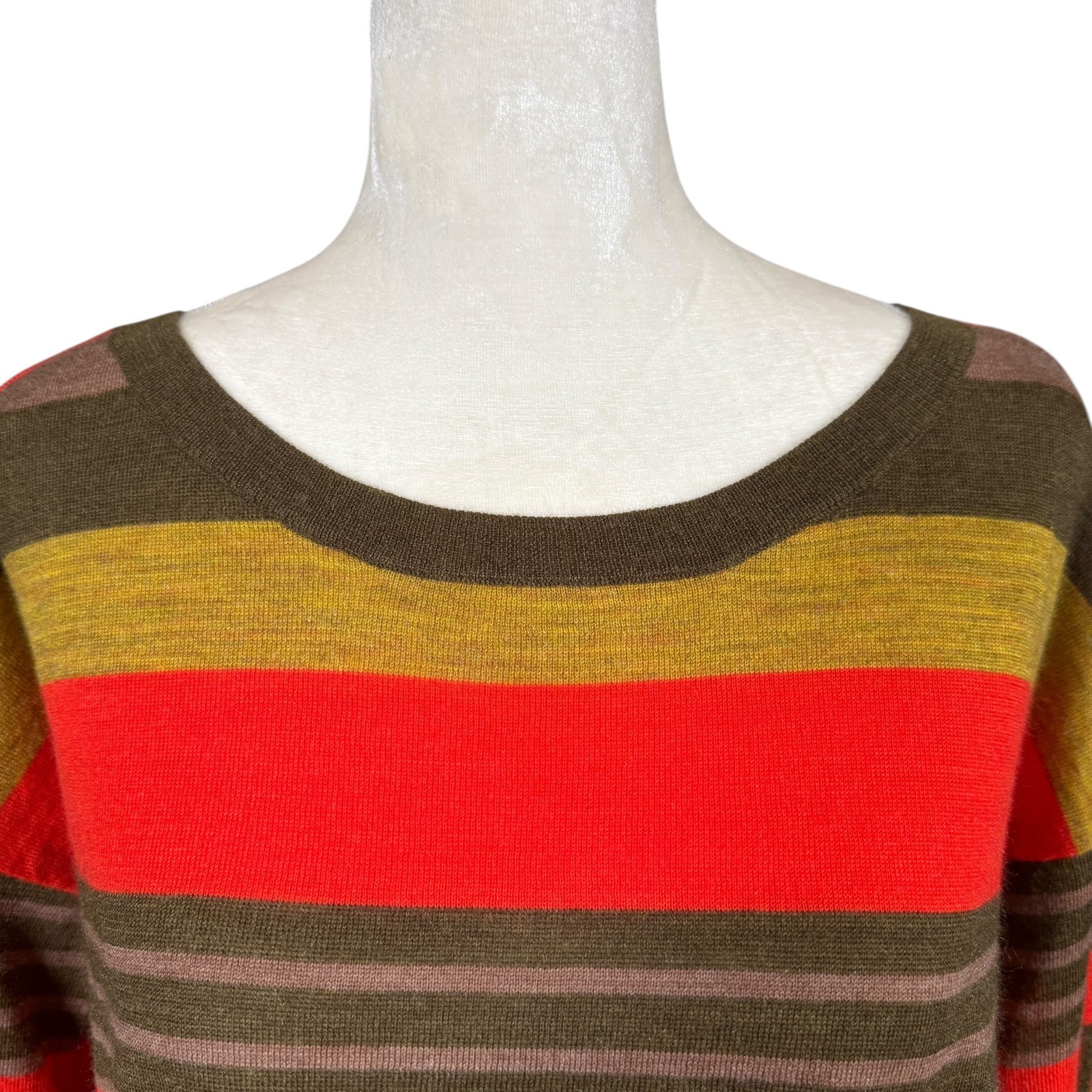 LOFT multicolor striped pullover top sweater wome… - image 5