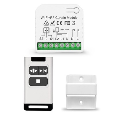 WiFi Smart Roller Shutter Controller Module with 433Mhz RF Remote Control, Tu...