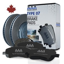 Rear Winter Ready Disc Brake Rotors + Pads for 2017-2018 Seat Ateca 016B