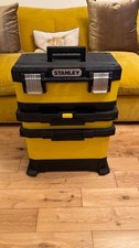 Stanley Rolling Tool Box System 2-Piece Stack – Wheeled Tool Chest – Heavy Duty