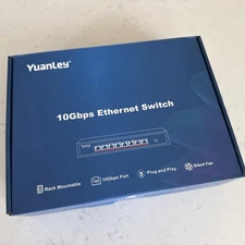 Yuanley 10gps Unmanaged Ethernet Switch 10Gbps Speed - 10 Giggabit