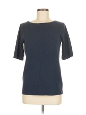 Jones New York Signature Women Blue 3/4 Sleeve T-Shirt M