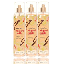 Bodycology Whipped Vanilla 8 oz Fragrance Mist LOT OF 3 New