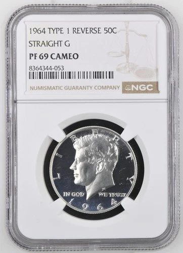 1964 Kennedy Half Straight G NGC PF69 Cameo Brilliant White PR69 Cameo POP 24/0