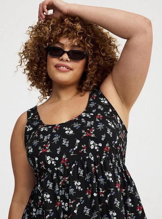 Torrid мини ярусный бак кукла 1 x платье темно цветочный новый с Ярлыками - Изображение 2 из 4