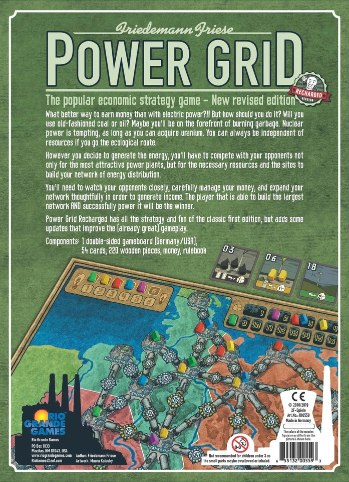 Power Grid Recharged Board Game New in Box - Image 2 of 3