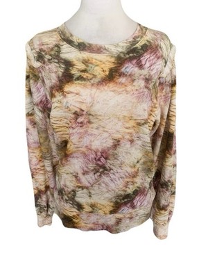 Marie Oliver Small Earth Dye Tie Dye Ruffle Detail Crew Nevk Sweatshirt Top