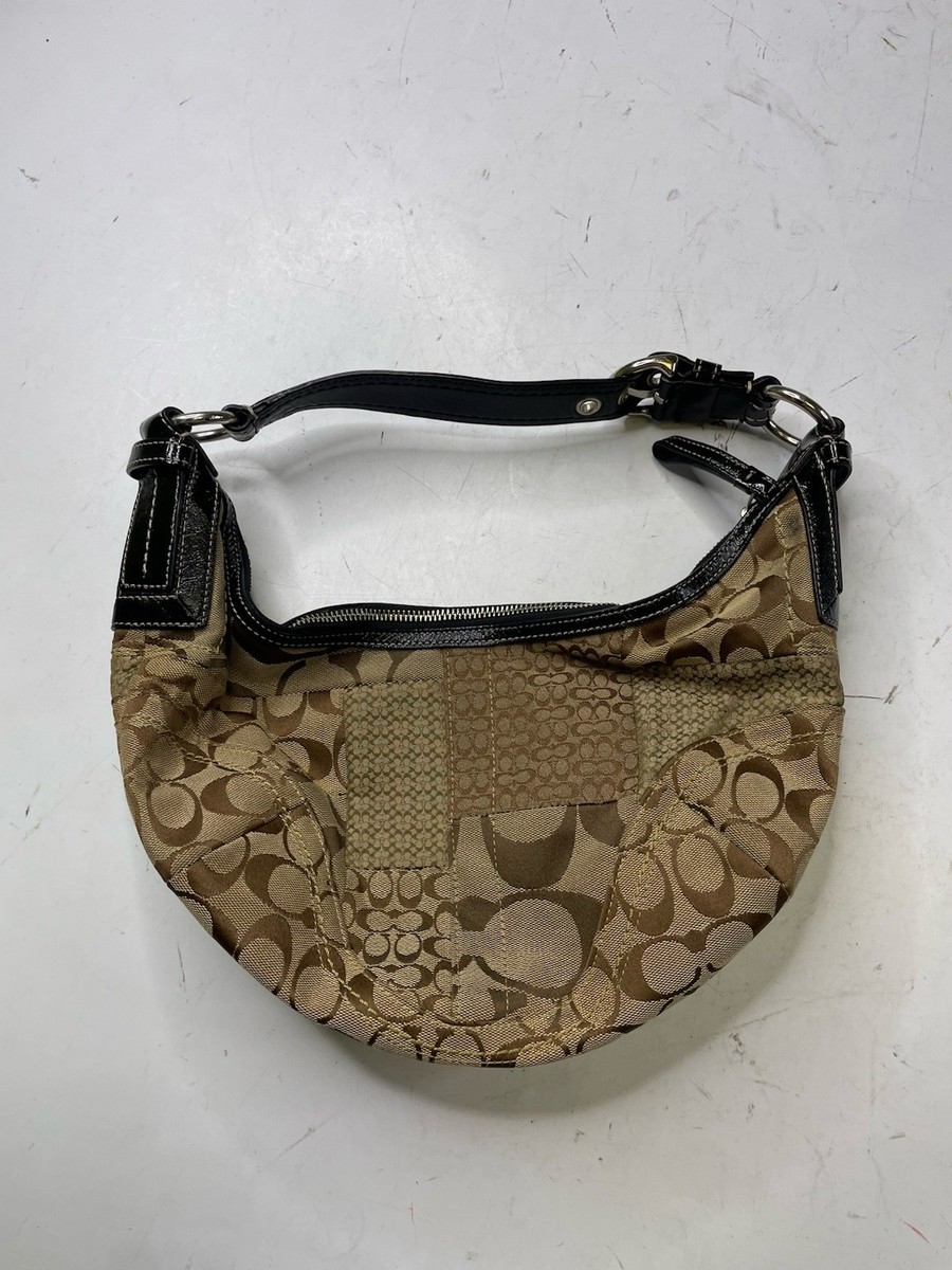 COACH Soho Patchwork Signature Canvas Shoulder Bag F12315 Purse