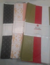 225 Tissue Paper Sheets White Red Olive Green Black With Trees Green Peach Gold
