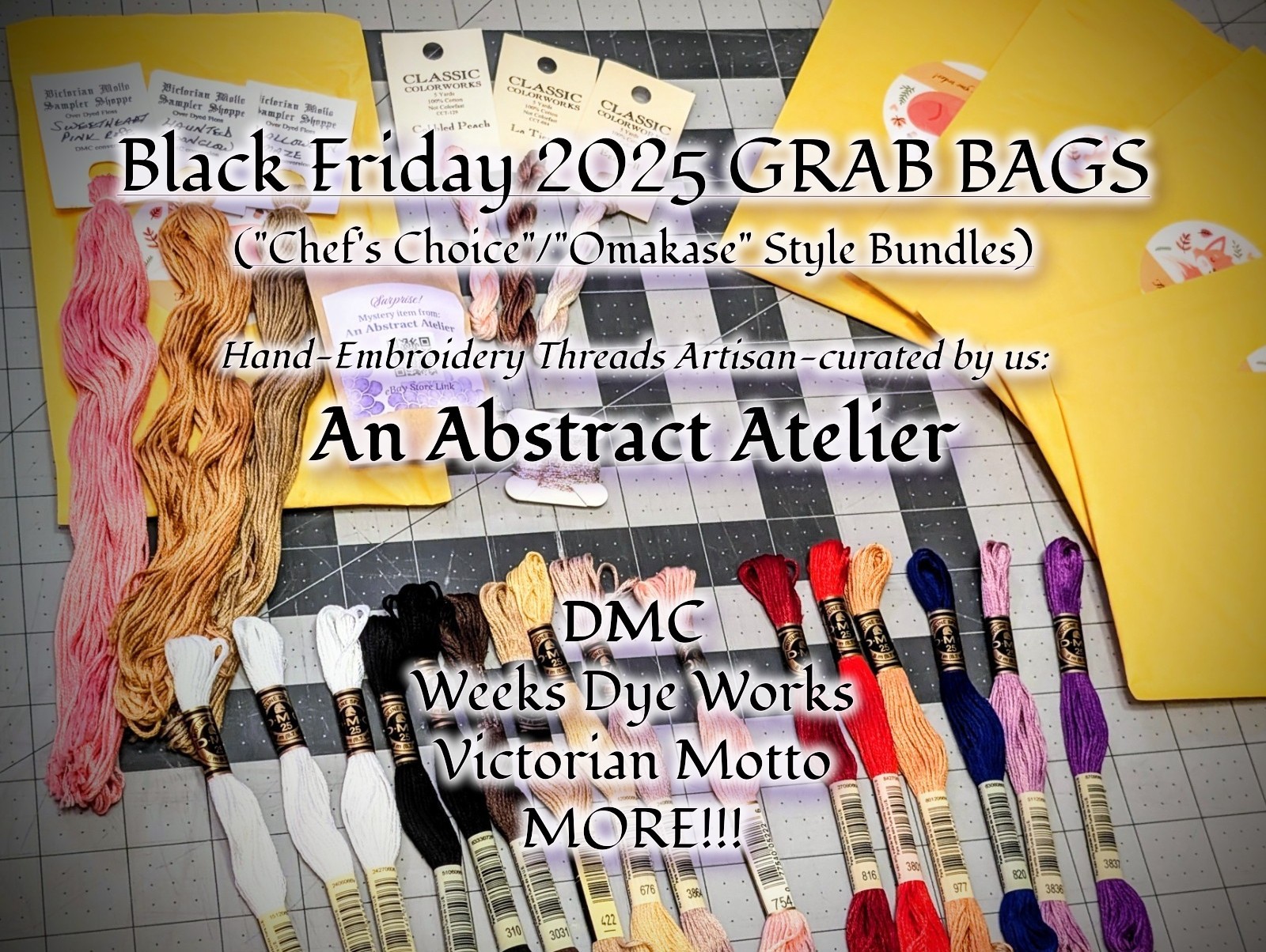 Hand-Embroidery OMAKASE/BLINDBAGS by An Abstract Atelier: !!