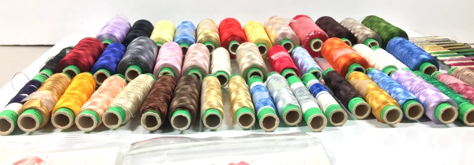HUGE Vintage Isafil Thread Lot 45 Spools Sew Bobbin + BONUS + FREE SHIPPING - Image 2 of 4