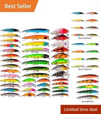 Bass Fishing Lures Kit Set Topwater Hard Baits Minnow Crankbait Pencil VIB Sw...