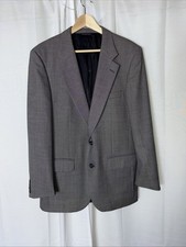 Vintage Burberry Charcoal Gray Blazer 42" USA Unionmade Prosum UK