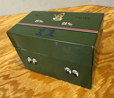 Vintage Cook Recipe Tin Green Box Hot Rod Roth's ''Rat Fink'' Style