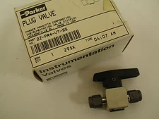 Parker Instrumentation Rotary Plug Valve 1/8" 2Z-PR4-VT-SS In-Line