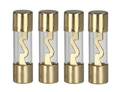 Glassicherung AGU Sicherung 30 Ampere 4 Stück Fuses vergoldet 