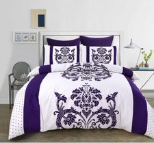 Reversible Duvet Quilt Cover Bedding Set Single Double King Size With Pillowcase