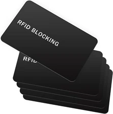 RFID Blocking Card - 5 Pack, Contactless NFC Credit Card ID Protection Safe Bank